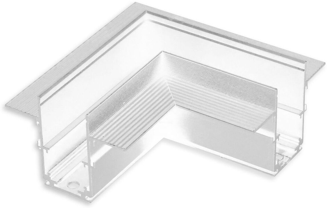 Isoled Track48 Eckschiene 90° Horizontal Für Trockenbauschiene, Weiß, Nicht Stromführend