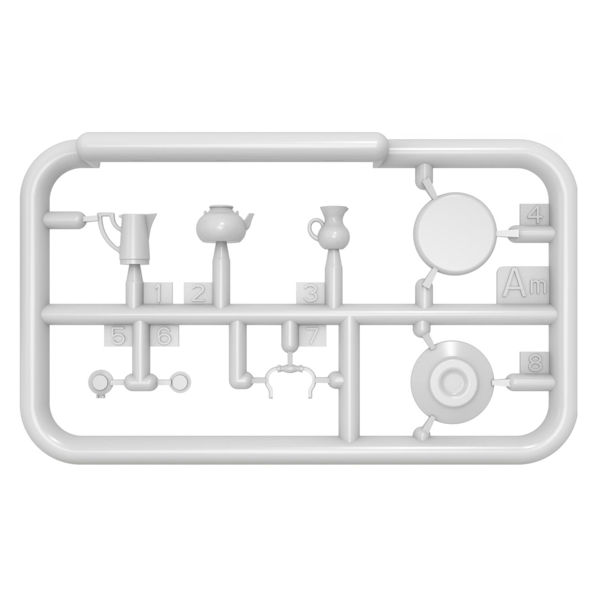 Mini art Street Furniture With Electronics & Umbrella (35647)