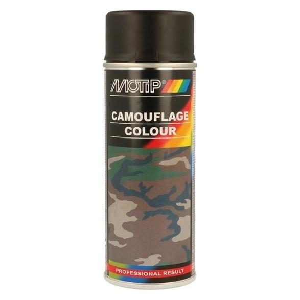 Motip Camouflage Farbe RAL 9021 schwarz 400ml (04206)