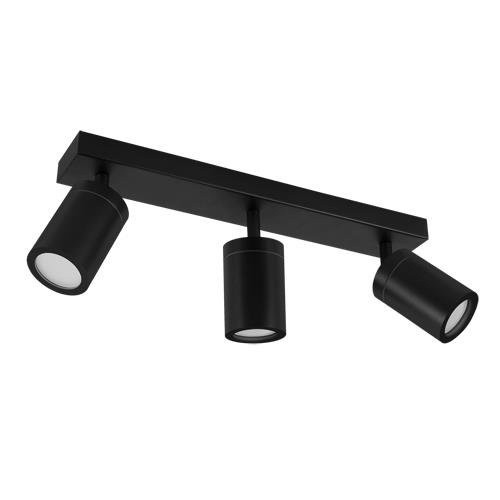 Ideus TENOR Badkamervloerlamp zwart, IP44, verstelbaar, GU10, 3x20W