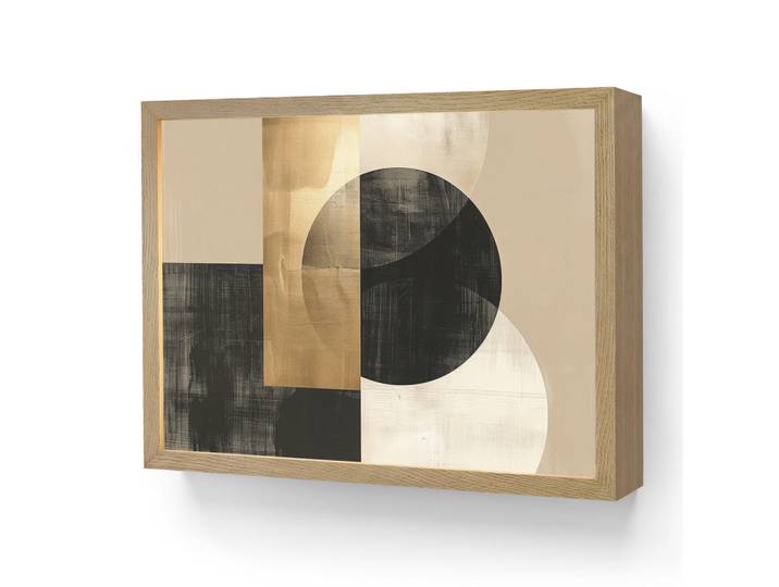 OnlyWow Wandleuchte MIT Akku Abstrakt - Modern - Schwarz - Gold 40x30 cm, Sandfarben, Rechteckig, LED integrated, 40x30x8 cm, Lampen & Leuchten, Innenbeleuchtung, Wandleuchten