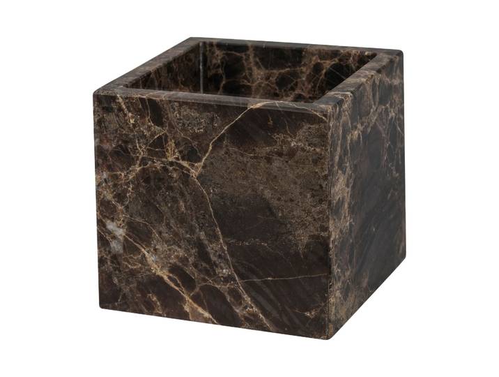 Mette Ditmer Cube Marble 8,5x8,5 cm Brown