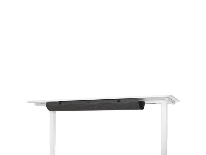 Kabelkanal Schreibtisch aus Filz für große Kabelmengen, Dunkelgrau/Schwarz - Yaasa Cable Management Large