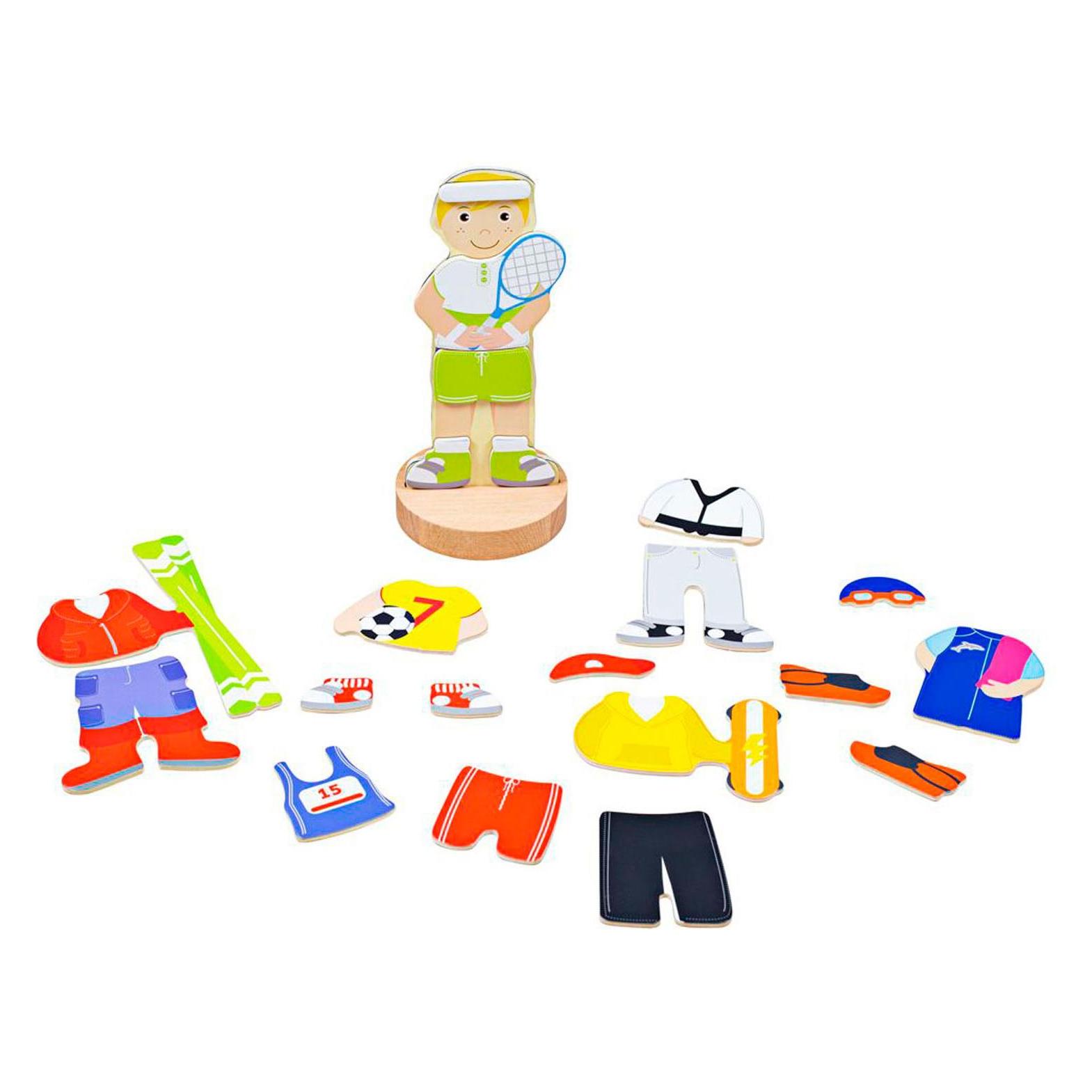 Bigjigs Mag-Play Dress Up Puzzle - Sport (BJ007)
