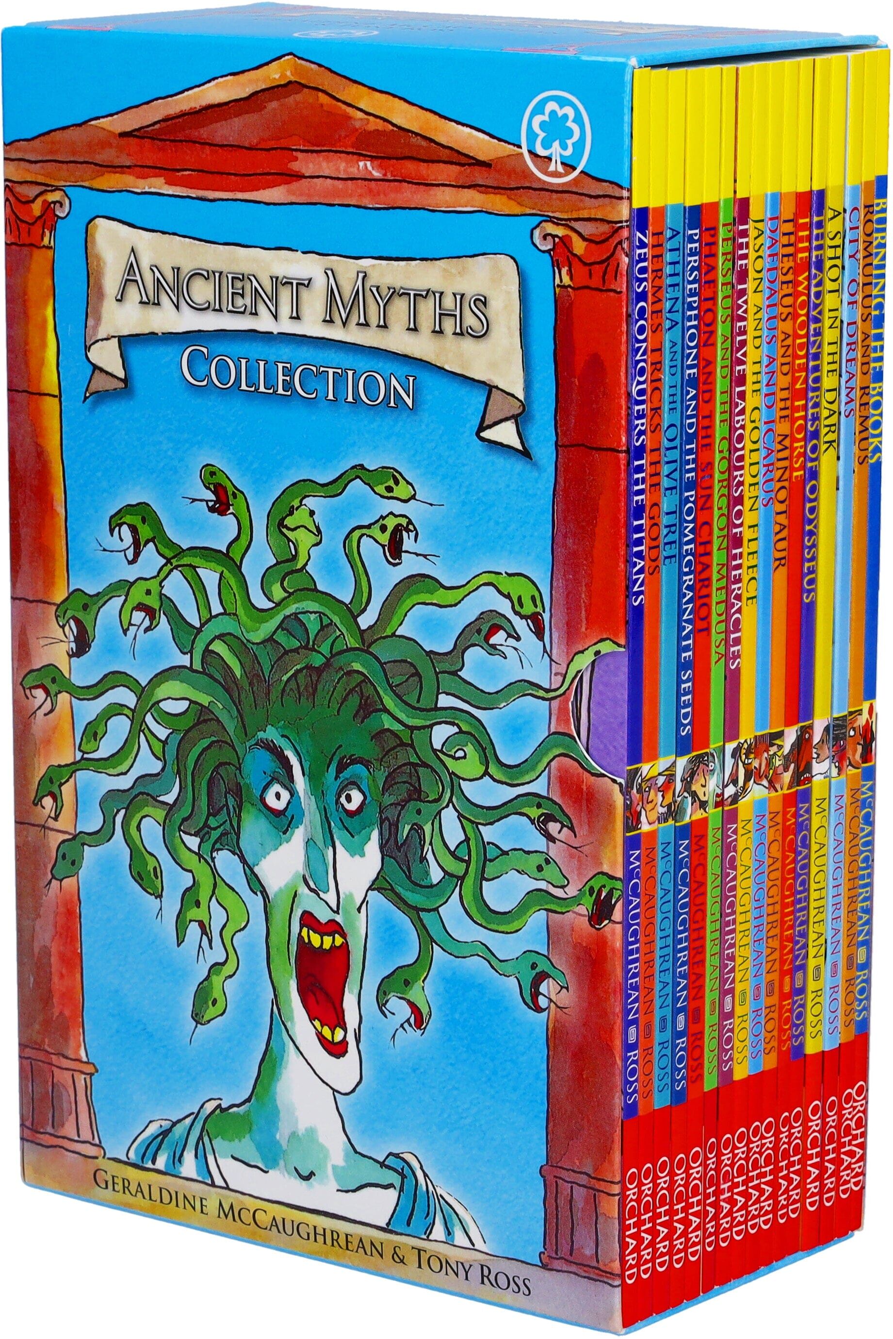 Ancient Myths 16 Books Collection Box Set by McCaurhrean Ross - Age 7-9 - Paperback Hachette