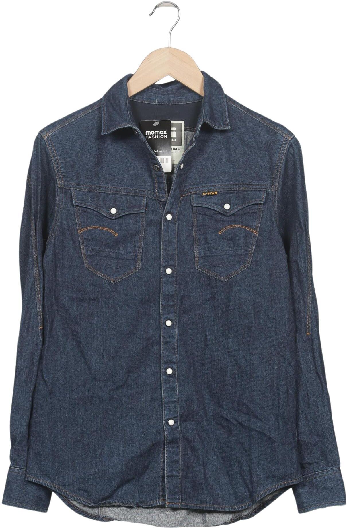 G Star RAW Herren Hemd, Blau, Gr. M, Baumwolle - Second Hand