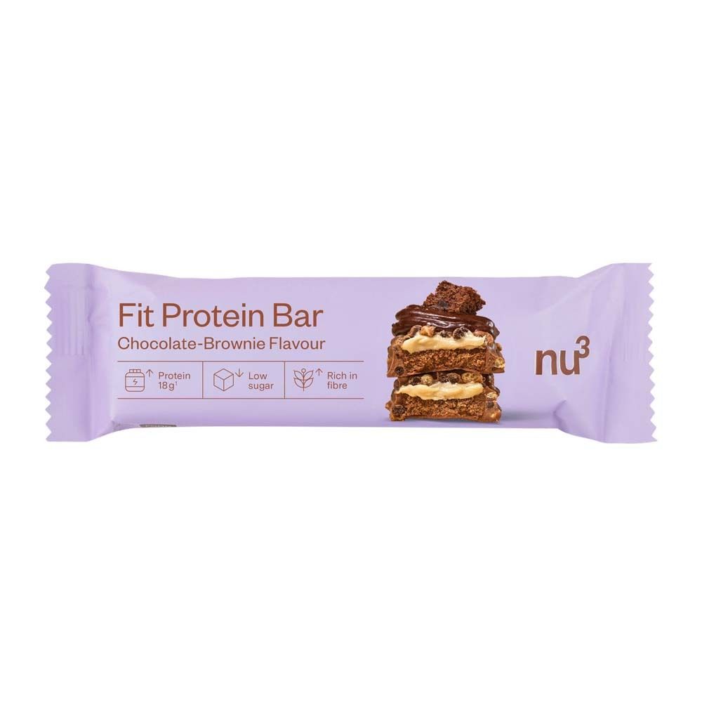 nu3 Fit Protein Bar, Chocolate-Brownie 55 g Riegel