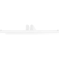 Mikado Toilettenpapierhalter Weiß matt doppelt
