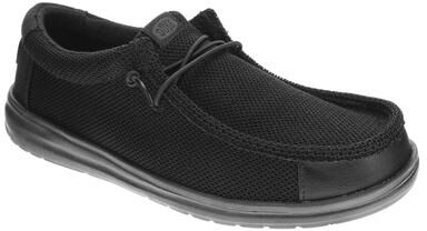 Hey Dude Wally Work CE - Mens 7 Black Oxford Shoes Medium