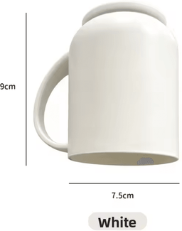 Inspire Curations Magnetic Inverted Mouthwash Cup With Toothbrush Rack white