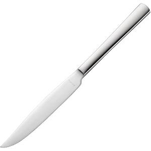 Amefa Steakmesser Ventura, 12 Stück, 12,5 cm Edelstahlklingen mit Wellenschliff, Edelstahlgriff