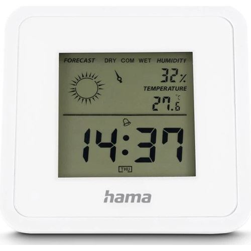 hama Borneo Thermo-Hygrometer weiß, 1 St.