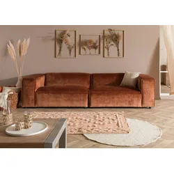Sofa 3-Sitzer 286x103x69 Cord kupfer VALENCIA