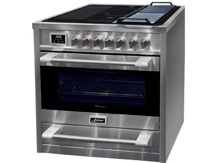 Kaiser Küchengeräte Induktions-Standherd XXL Elektro Standherd 90 cm Induktionskochfeld 115L Selbstreinigung HC 93691 IR, XXL Elektro Standherd 90 cm Induktionskochfeld 115L Selbstreinigung