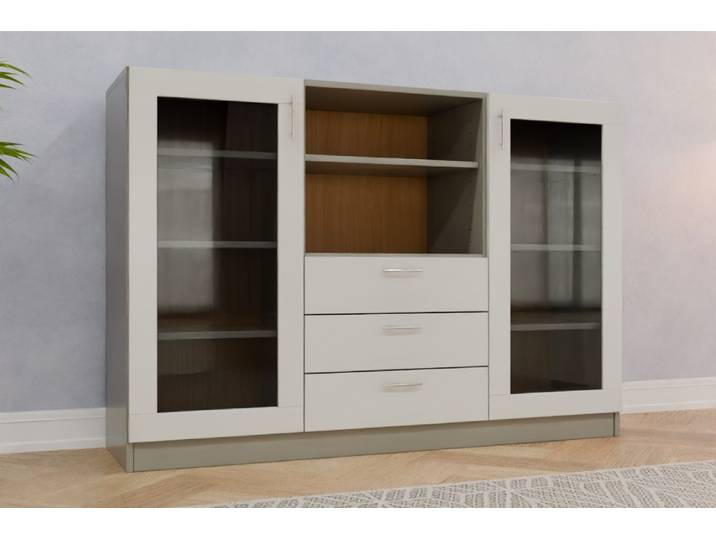 TV-Board nach Maß - Hellgrau - 110x160x44cm - Individuell konfigurieren