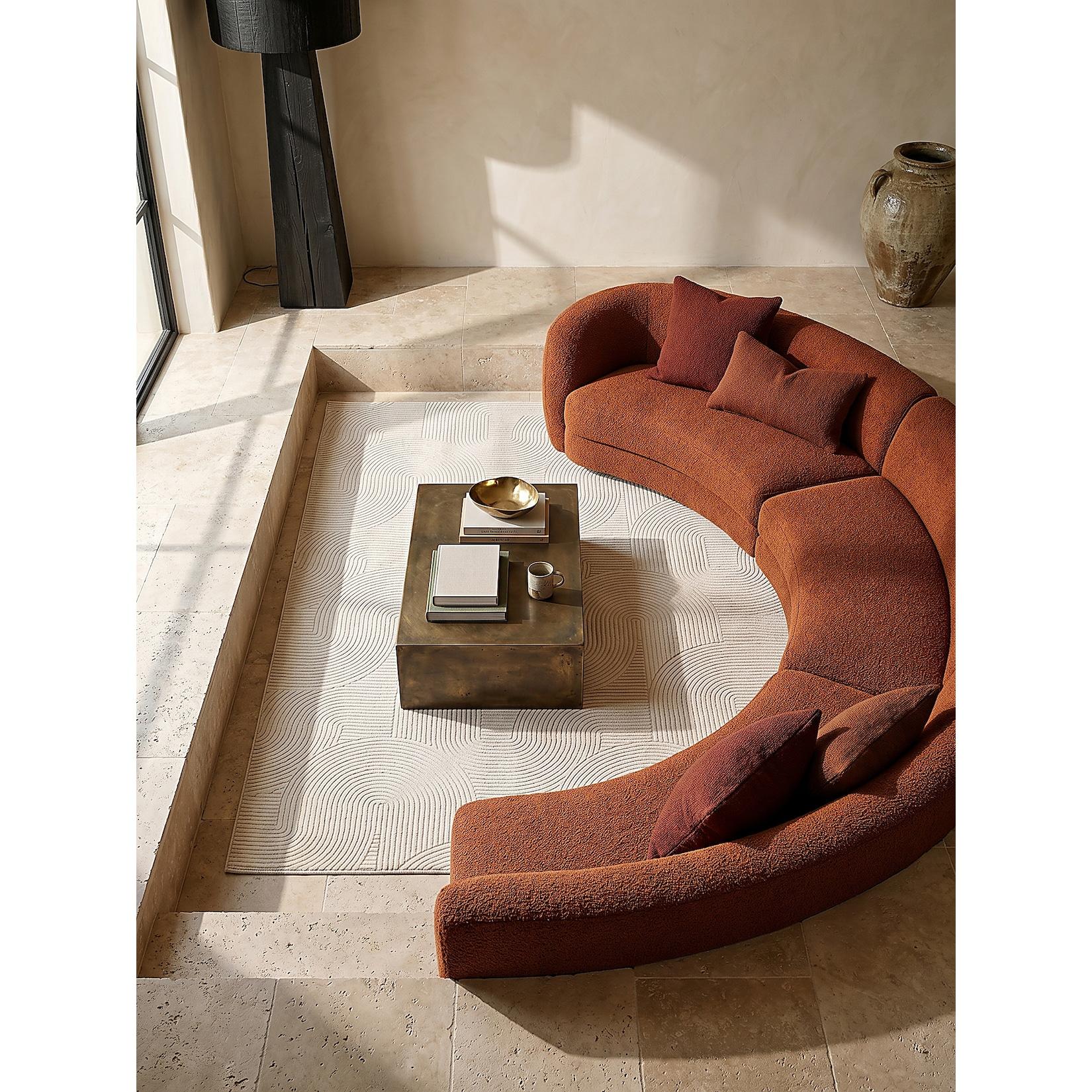 Teppich Antirutsch Creme 200x200 cm - DALAR Kadima Design