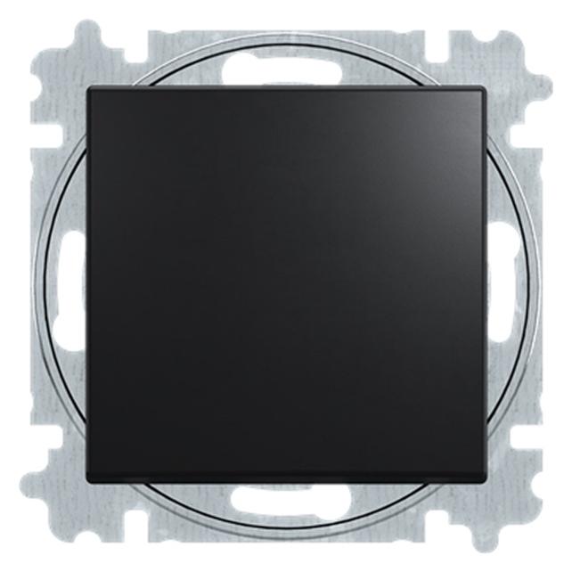 ABB basic55 1-poliger Schutzschalter, mattschwarz, 10A, 1 Modul, geliefert mit Tangente (2CHB210154A4077)