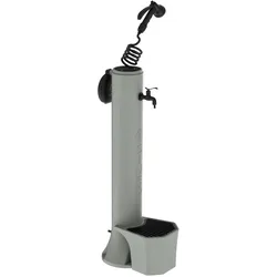 Sined Braune Gartenfontäne PRO, Modell Tritone-pro. Doppelter Wasseranschluss, Bodenkorb, 7,5m Schlauch. Zum Bewässern des Gartens.