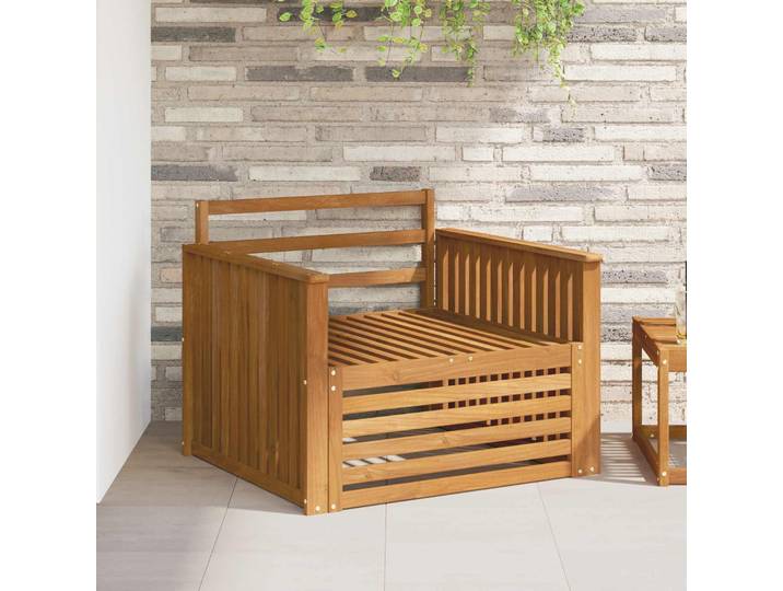 vidaXL 2 Stk. Outdoor-Sofa Natur