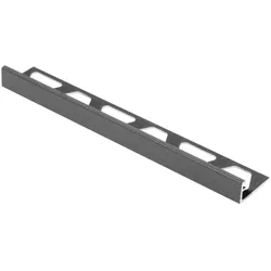 Schlüter Systems JOLLY-TSG Abschlussprofil Aluminium TSG - strukturbeschichtet grau Höhe: 10 mm Länge: 2,5 m