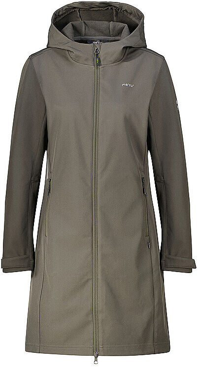 MERU Damen Winter Softshellmantel Touloluse Hoodie grau   44 W