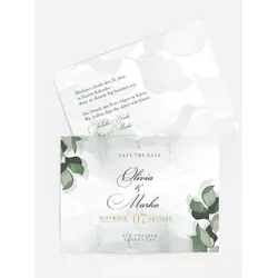 Save the Date Karten selbst gestalten mit Spruch und Fotos im Onlinedesigner bei Meine-Kartenmanufaktur.de