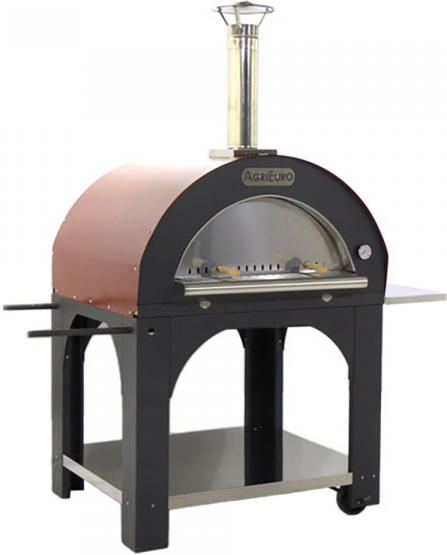 AgriEuro Premium Holzbackofen für den Außenbereich Cibus Red - 5 Pizzen