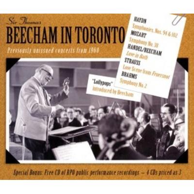 Beecham/CBC SO/Toronto SO: Beecham In Toronto-Unveröffentl.K - Beecham,Cbc so,Toronto SO, CD