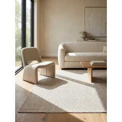 Flachgewebe-Teppich Polypropylen Beige 120x170 cm - BROYE   Kadima