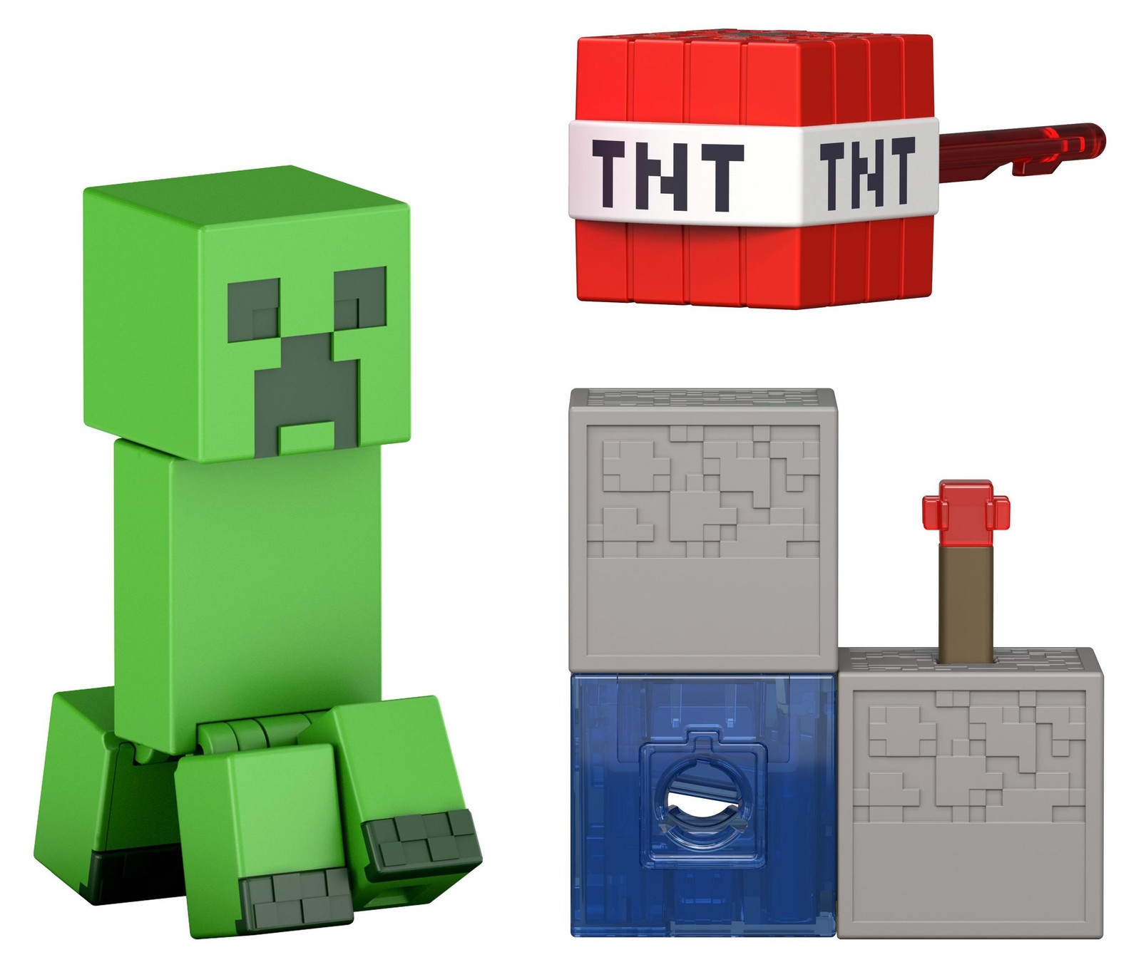 Mattel Minecraft Creeper actiefiguur met accessoires