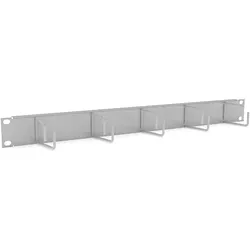ENOC 19Zoll Querrangierpanel 1HE grau TFP 01-RAL 7035