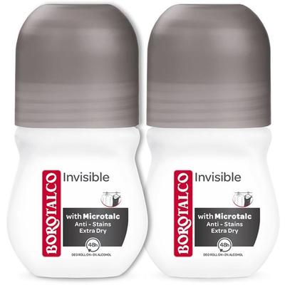 Borotalco Deo Invisible Roll on 2 x 50 ml Roller
