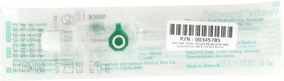 Vasofix Braunüle 18g 33mm gr/we