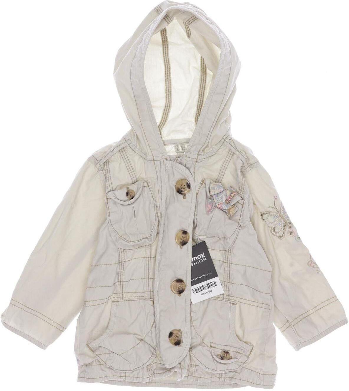 Next Mädchen Jacke oder Mantel, Beige, Gr. EU 80, Baumwolle - Second Hand