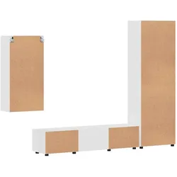 vidaXL, TV Möbel, Rivka Wall cabinet +TV cabinet with 2 drawers +Highboard with 4 glass doors (39 x 39 x 30 cm)
