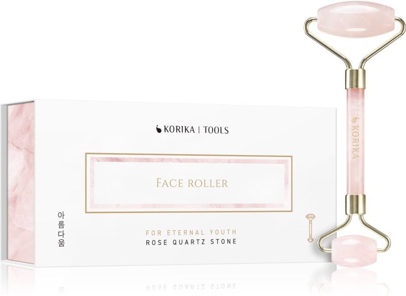 KORIKA Tools Face Roller Green Jade Stone massage roller for the face Quartz Roller Pink 1 pc