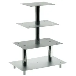 Etagen-Tortenständer 4-stufig aus Aluminium