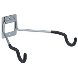 Relaxdays Fahrrad Wandhalterung klappbar Schwarz,Silber