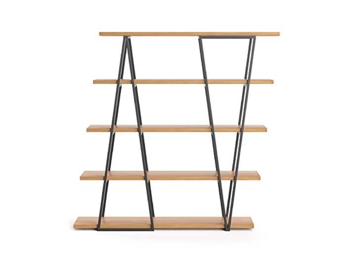 Danzz Industrielles Tilt-Bücherregal aus echtem Holz, Premium-Qualität, 170x39x165 cm