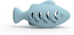Inspire Curations FinBite Interactive Fish Treat Dispenser Cat Toy blue