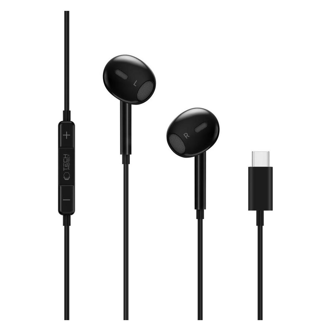 Tech-Protect Ultraboost Core G2 USB-C Kopfhörer - Schwarz (Kabelgebunden) (200194)