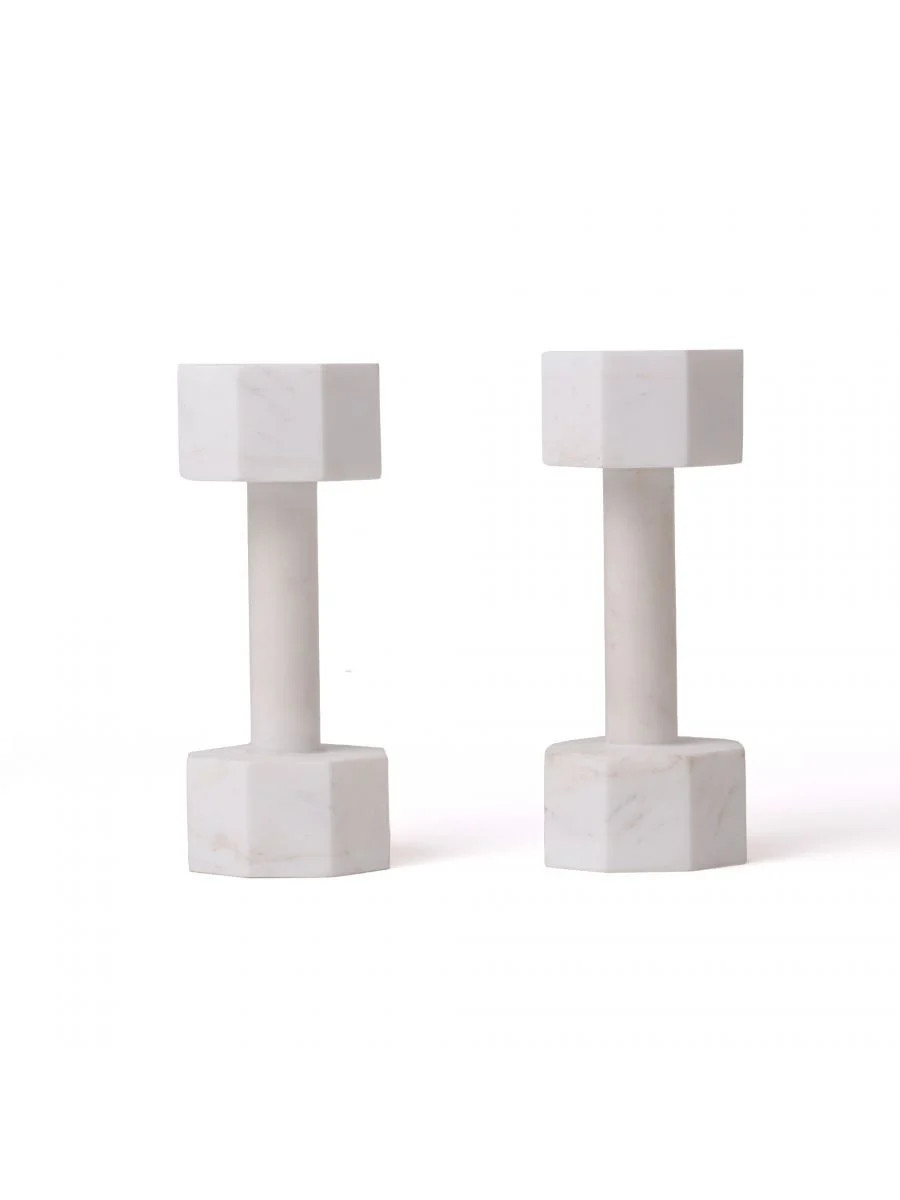 Seletti Lvdis marmeren decoratie dumbbell set 3KG