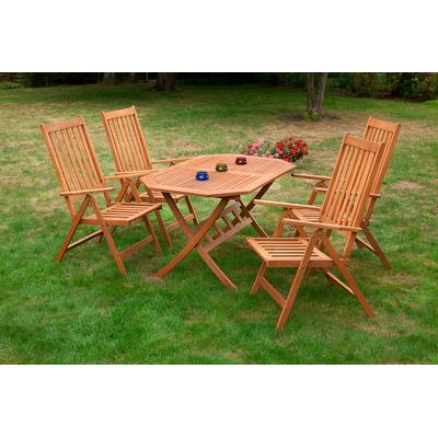 Garten-Essgruppe MERXX "Vitoria", beige (natur), Sitzmöbel-Sets