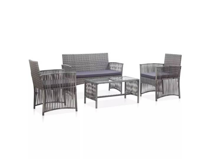 VidaXL - Garten-lounge-set poly-rattan, One Size, Grau