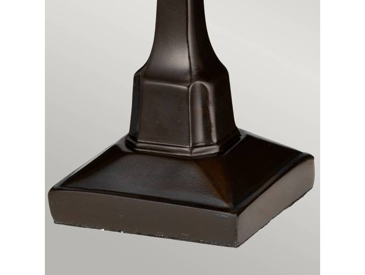 Tiffany tafellamp Holmes, brons / oud-messing, Woon-/ Eetkamer, Glas, Tiffany, tafellamp