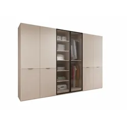 DREHTÜRENSCHRANK ATELIO 303/200/51 cm Modern Kleiderschrank 6-türig Beige
