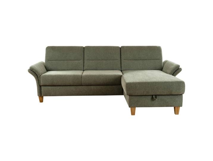 Ecksofa Westerland grün Rücken echt, 252x162 cm