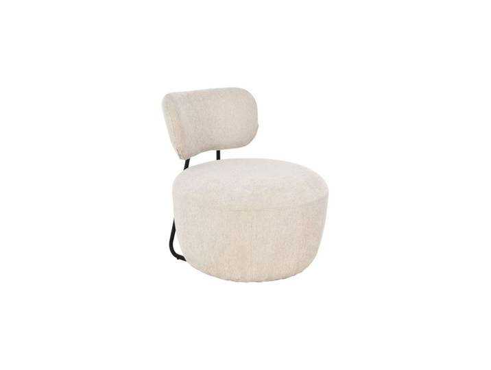 Fauteuil en tissu beige carlos beige