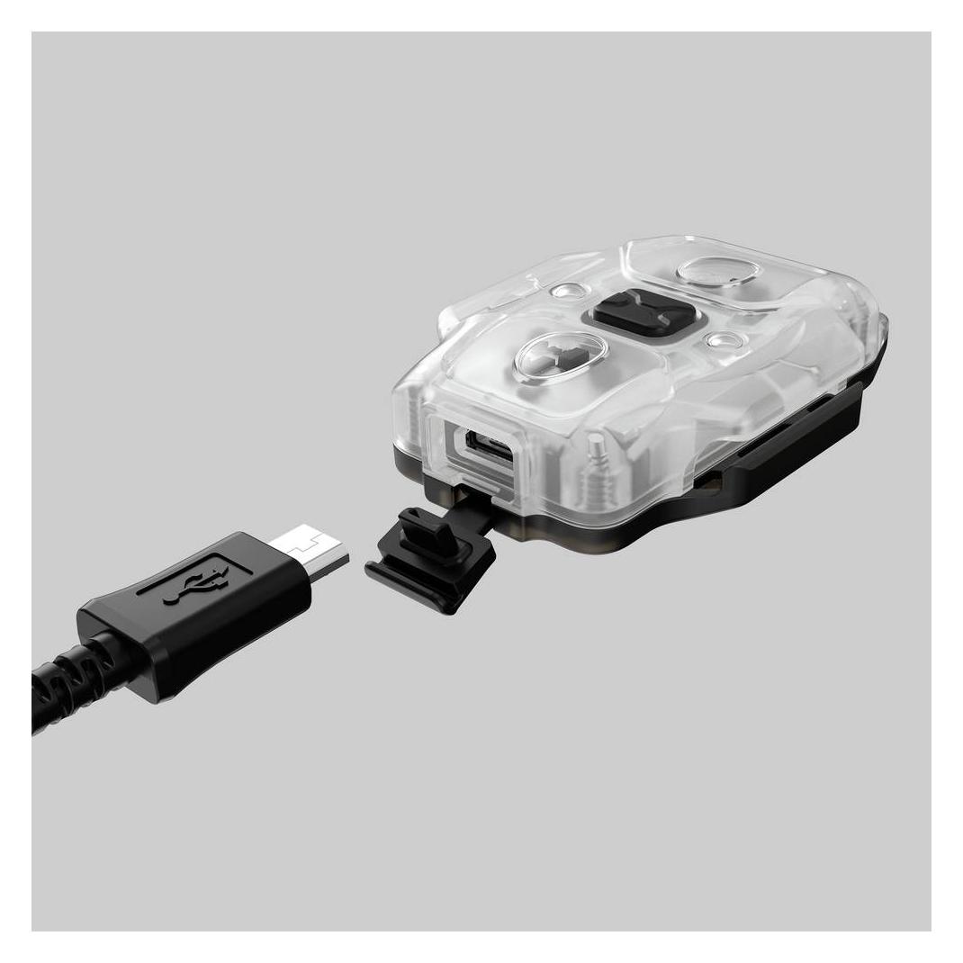 ArmyTek Crystal WUV Grey LED Taschenlampe mit Handschlaufe, mit USB-Schnittstell (6.30 cm, 150 lm) (F07001GUV)