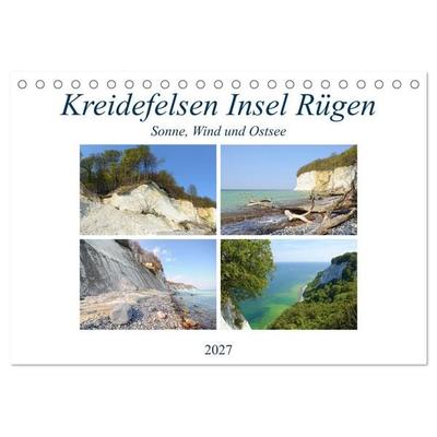 Kreidefelsen Insel Rügen - Sonne, Wind und Ostsee (Tischkalender 2027 DIN A5 quer), CALVENDO Monatskalender